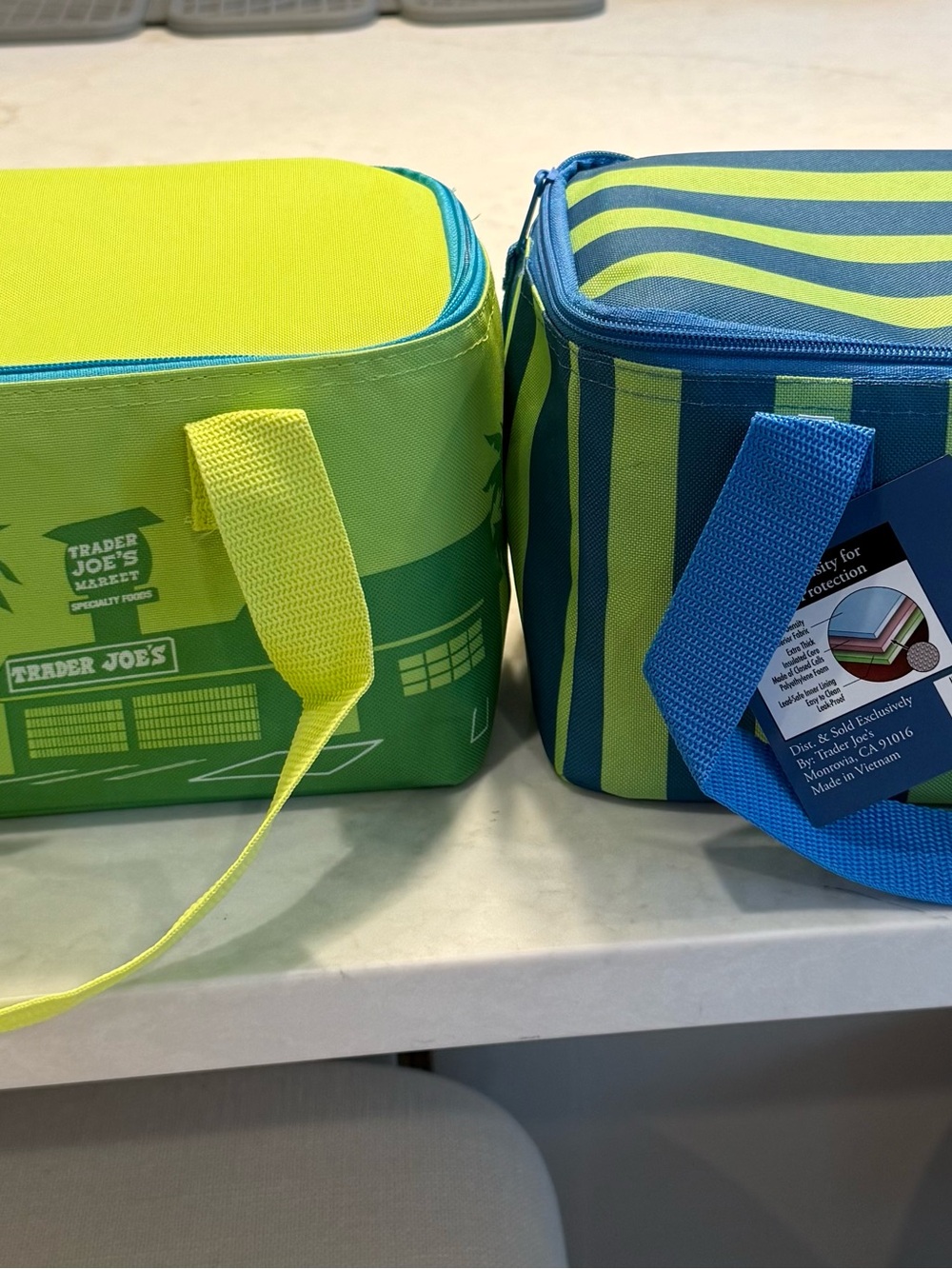 Trader Joe's Neon Mini Insulated Bags